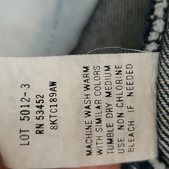 Men's Vintage Genuine Roebucks Sears Dark Wash Straight Leg Mid Rise Jeans 32x30 - Picture 7 of 8